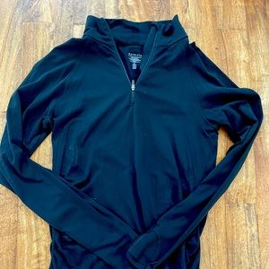Athleta black small quarter zip athletic top
